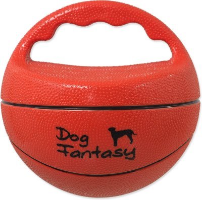 Hračka Dog Fantasy Ball míč s rukojetí pískací 15cm