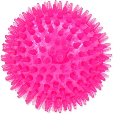 Hračka Dog Fantasy míček pískací růžový 8cm