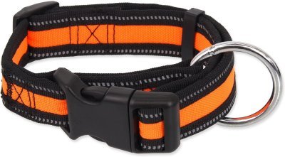 Obojek Dog Fantasy Neoprene M oranžový 2,5x34-49cm
