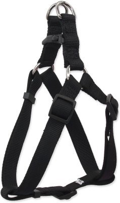Postroj Dog Fantasy Classic M černý 2x53-77cm