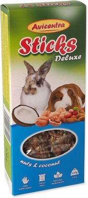 Tyčinka Avicentra Deluxe velký hlodavec, s ořechy a kokosem 2ks