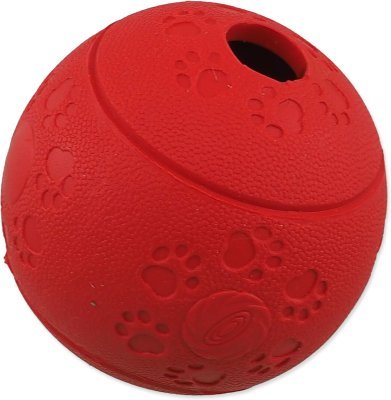 Hračka Dog Fantasy míček na pamlsky červený 8cm