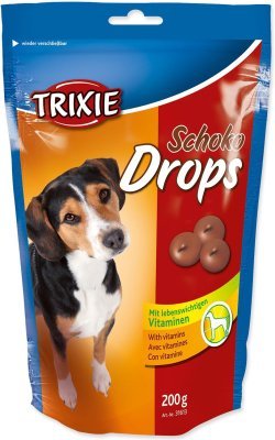 Pochoutka Trixie Dropsy čokoládové 200g