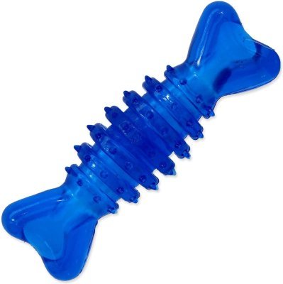 Hračka Dog Fantasy kost válec gumová modrá 12cm