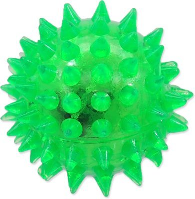 Hračka Dog Fantasy míček LED zelený 5cm