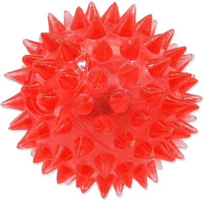 Hračka Dog Fantasy míček LED růžový 5cm