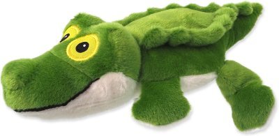 Hračka Dog Fantasy Silent Squeak krokodýl zelený 30cm