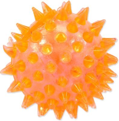 Hračka Dog Fantasy míček pískací oranžový 5cm
