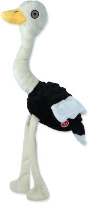 Hračka Dog Fantasy Recycled Toy pštros pískací se šustícími křídly 49cm