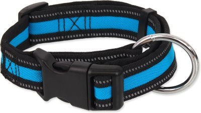 Obojek Dog Fantasy Neoprene L modrý 3,2x39-60cm