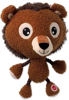 Hračka Dog Fantasy Big head lev plyšový pískací 30cm