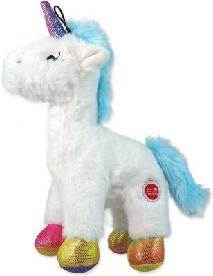 Hračka Dog Fantasy Stuffed Toy jednorožec pískací mix barev 26cm