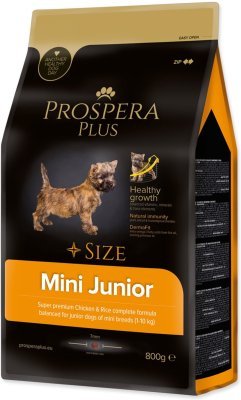 Krmivo Prospera Plus Mini Junior kuře s rýží 0,8kg