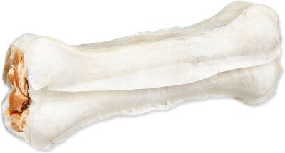 Pochoutka Trixie DentaFun buvolí kůže plněná kachním, kost 2ks/70g