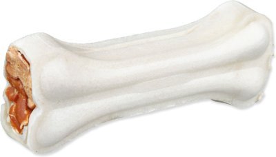 Pochoutka Trixie DentaFun buvolí kůže obalená plněná kachním, kost 2ks/120g