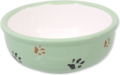 Miska Magic Cat keramická kočicí tlapka zelená 13x5cm 330ml