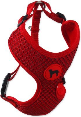 Postroj Active Dog Mellow L červený 2x45-65cm