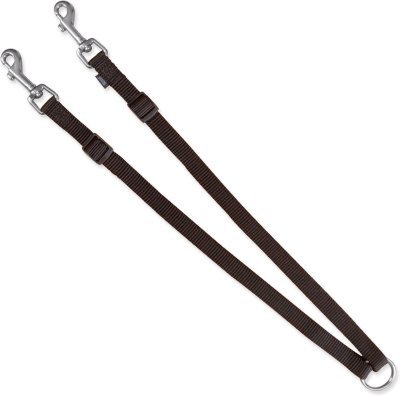 Vodítko Trixie Premium rozdvojka černé 40-70cmx15mm