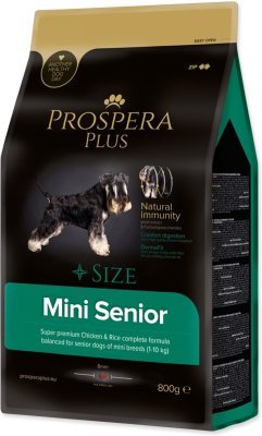 Krmivo Prospera Plus Mini Senior kuře s rýží 0,8kg