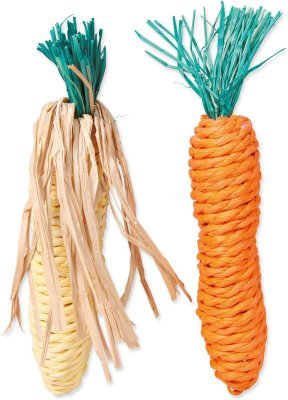 Hračka Trixie sisal mrkev, kukuřice 15cm