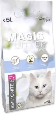 Kočkolit Magic Litter Bentonite Ultra White 5l/4,4kg