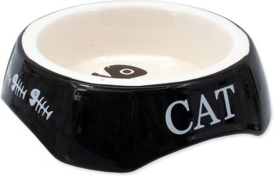 Miska Magic Cat potisk Cat černá 15x15x4,5cm