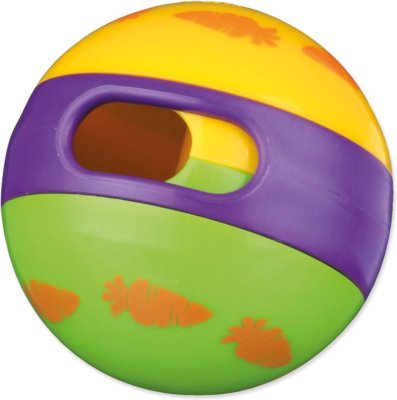 Hračka Trixie míč s otvorem na krmení plast 6cm