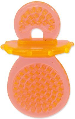 Hračka Dog Fantasy dudlík gumový oranžový 8cm