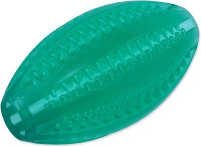 Míček Dog Fantasy DENTAL MINT rugby zelený 9cm