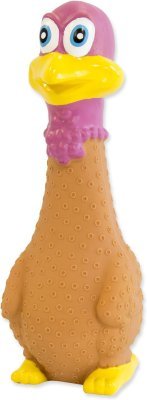 Hračka Dog Fantasy Latex Slepice kvokající mix 19cm
