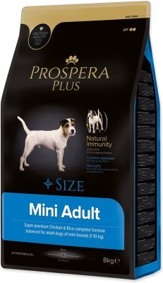 Krmivo Prospera Plus Mini Adult kuře s rýží 8kg