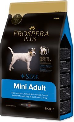 Krmivo Prospera Plus Mini Adult kuře s rýží 0,8kg