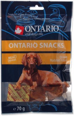 Pochoutka Ontario králík, sušené plátky 70g