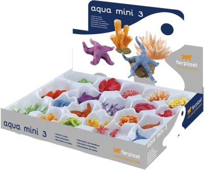 Akvarijní dekorace Ferplast sada AQUA MINI 3 1ks
