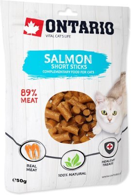 Pochoutka Ontario losos, krátké tyčinky 50g