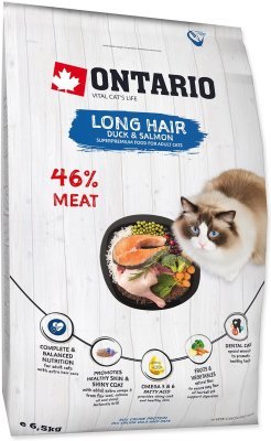 Krmivo Ontario Cat Longhair 6,5kg