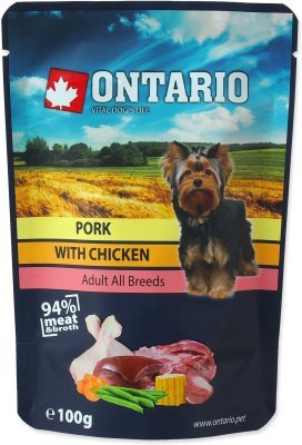 Kapsička Ontario vepřové s kuřecím ve vývaru 100g