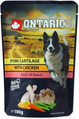 Kapsička Ontario vepřová chrupavka s kuřecím ve vývaru 100g