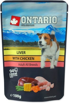 Kapsička Ontario játra s kuřecím ve vývaru 100g