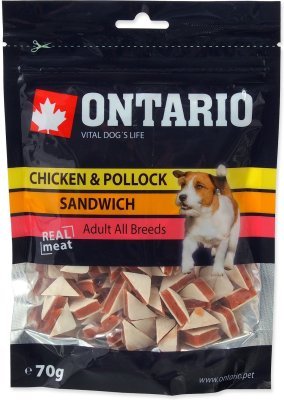 Pochoutka Ontario kuře a treska, sendvič 70g