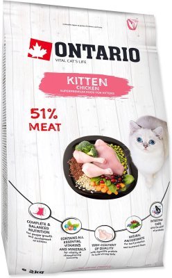 Krmivo Ontario Kitten Chicken 2kg