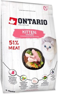 Krmivo Ontario Kitten Chicken 0,4kg
