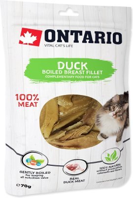 Pochoutka Ontario kachna, vařené prsní filety 70g