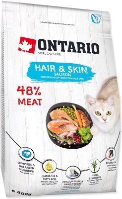 Krmivo Ontario Cat Hair & Skin 0,4kg