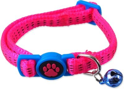 Obojek Magic Cat Nylon XS růžový 1x19-31cm