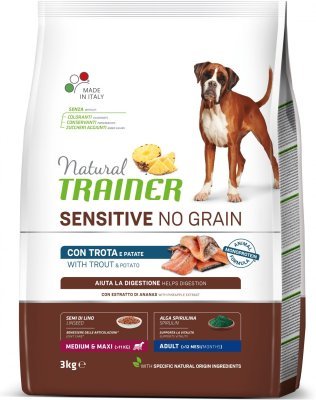 Trainer Natural Sensitive dog NO GRAIN M/M pstruh 3kg