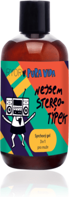 RYOR PuraVida Sprchový gel 3v1 pro muže STEREOTÝPEK  + dáreček 3 vzorečky zdarma