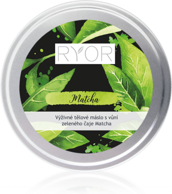 RYOR Výživné tělové máslo s vůní zeleného čaje Matcha  + dáreček 3 vzorečky zdarma