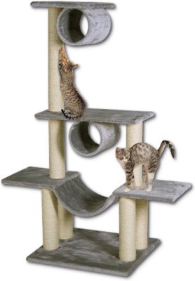 Odpočívadlo Magic Cat Iveta šedé 103x57x141cm