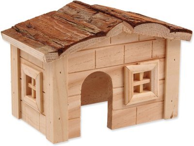 Domek Small Animals dřevěný jednopatrový 20,5x14,5x12cm